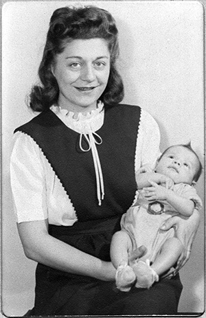 Walter S. Polchlopek\'s wife and baby son.