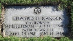 1Lt Edward H. Karger grave marker