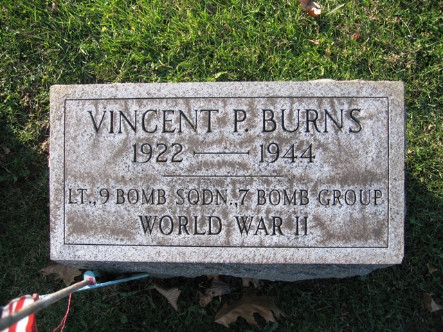 Vincent DePaul Burns grave marker