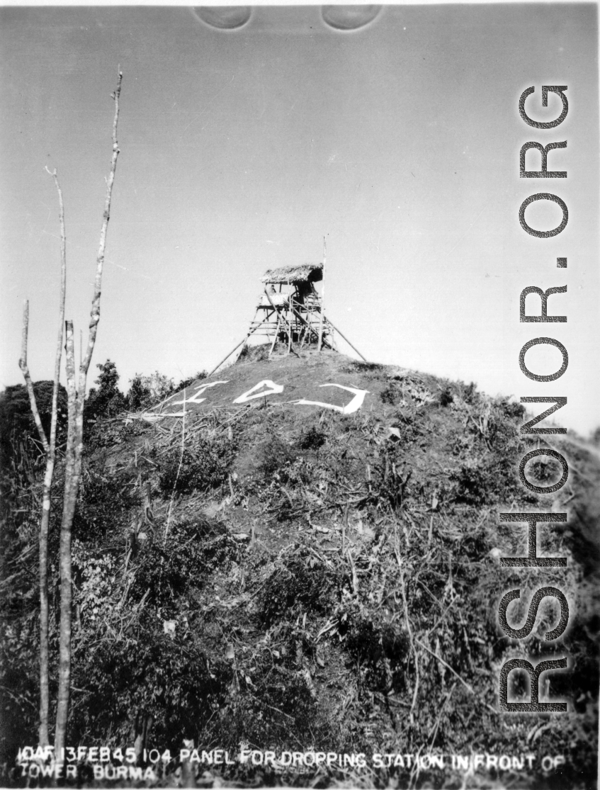 10AF 13FEB45104 PANEL FOR DROPPING STATION IN FRONT OF TOWER BURMA