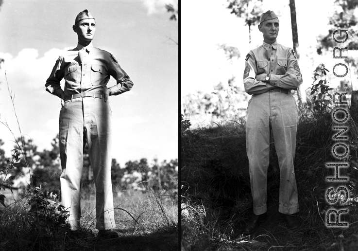 Roy S. Bierbauer, First Sergeant for the 491st Bomb Squadron at both Chakulia Air Base, India, and Yangkai Air Base, China. During WWII.