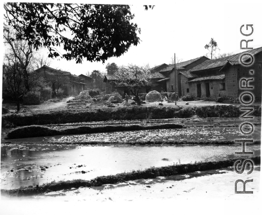 A village in Yunnan province, China. During WWII.