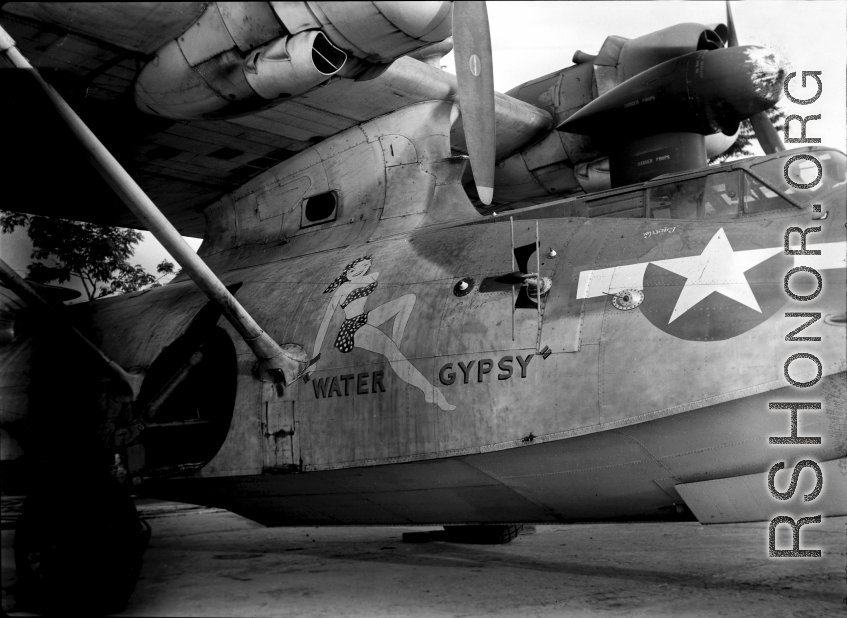 A PBY named 'Water Gypsy' in the CBI.