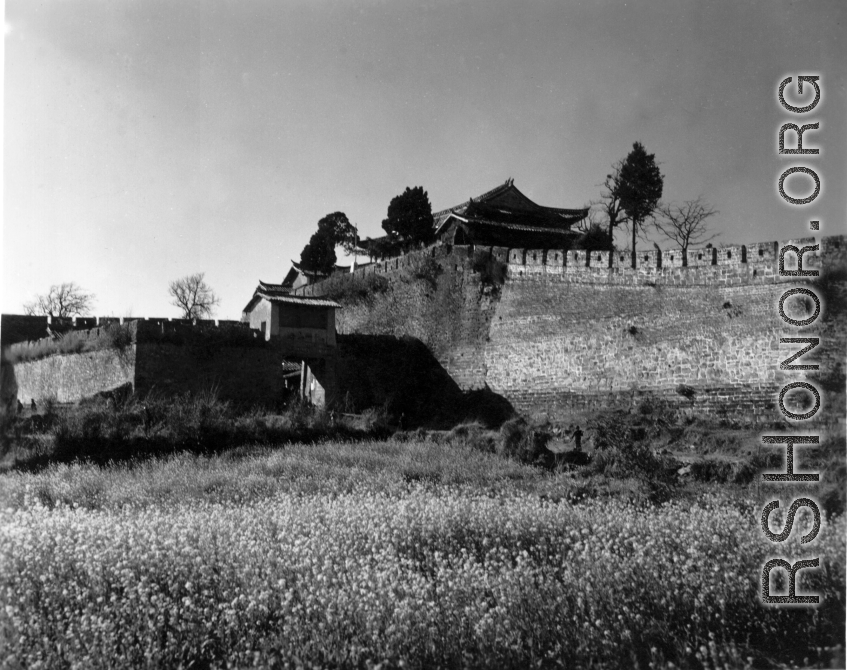A city wall at or near Guilin, Guangxi, during WWII.