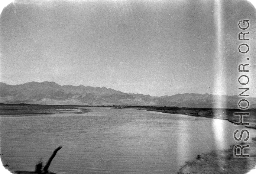 The Yellow River in northern China, during WWII.