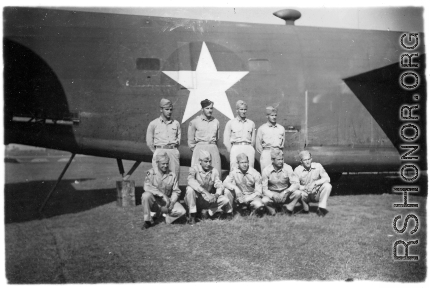 Unknown B-24 bomber crew in the CBI during WWII.