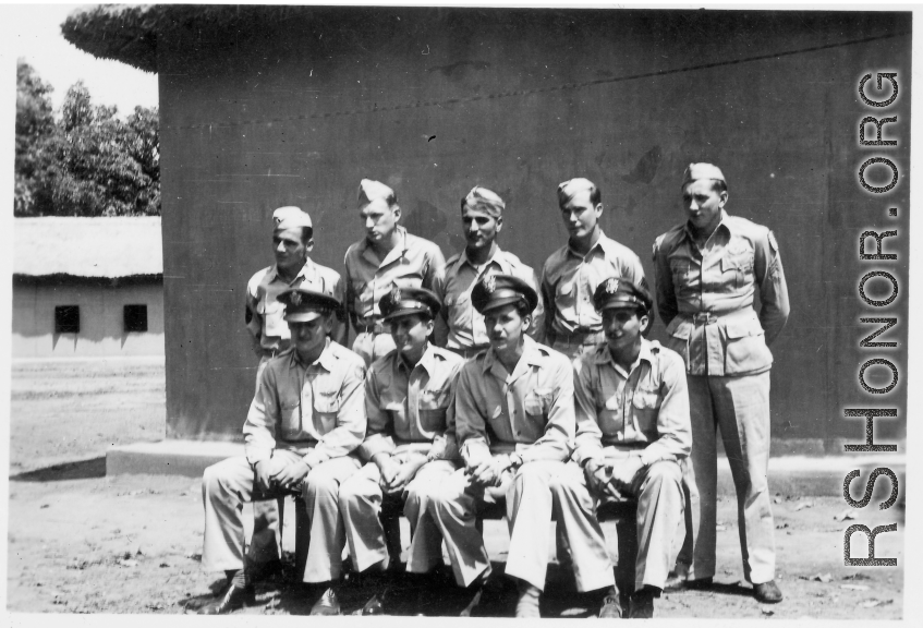 Unknown B-24 bomber crew in the India during WWII.
