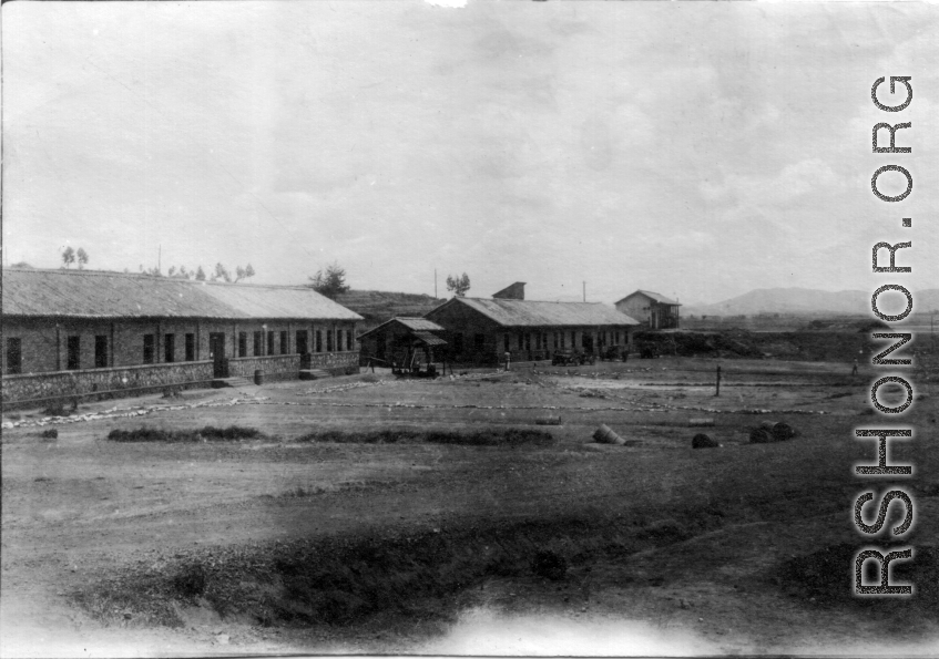 Air Force buildings and barracks in Yunnan, China, during WWII.
