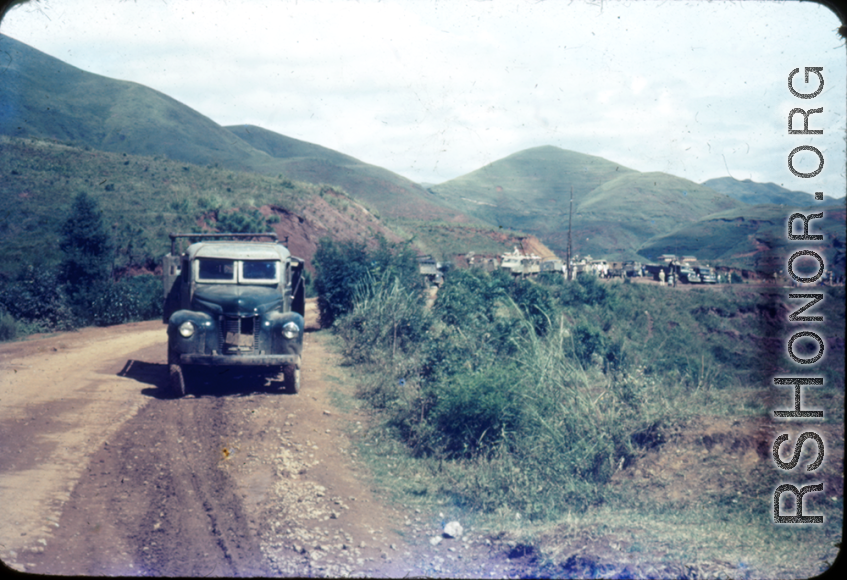 A convoy in the mountains of SW China (or Burma), during WWII.