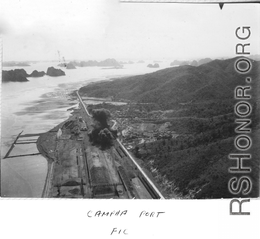 Bombing of Cam Pha Port, French Indochina.  22nd Bombardment Squadron.