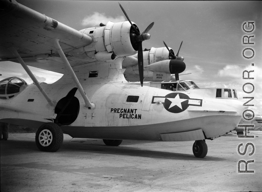 A PBY named 'Pregnant Pelican' in the CBI.