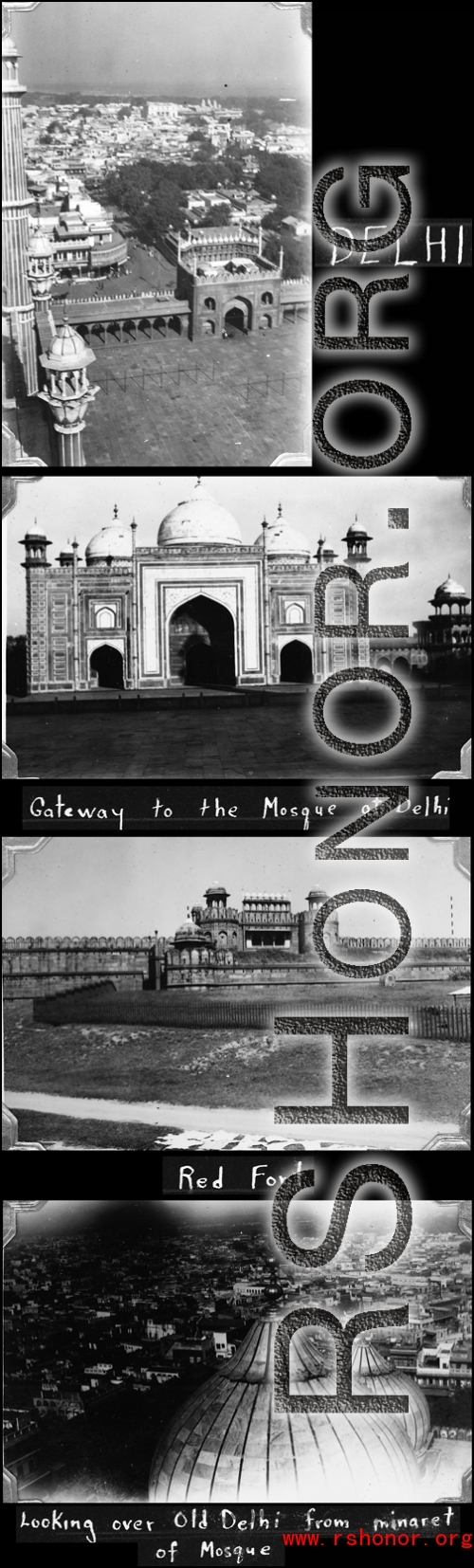 Scenes around New Delhi in WWII.
