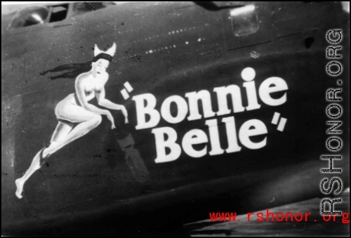 The B-24 bomber "Bonnie Belle".  From the collection of Robert H. Zolbe.