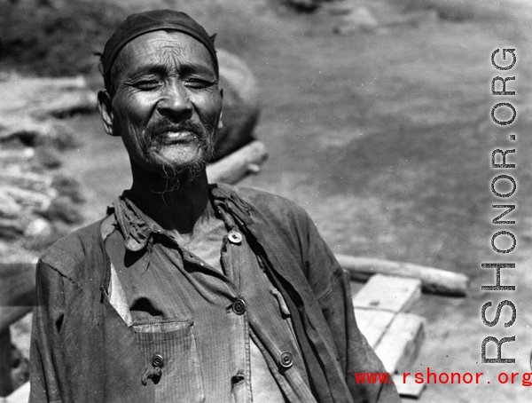 Local people in China: A sun-baked working man in Yunnan province.