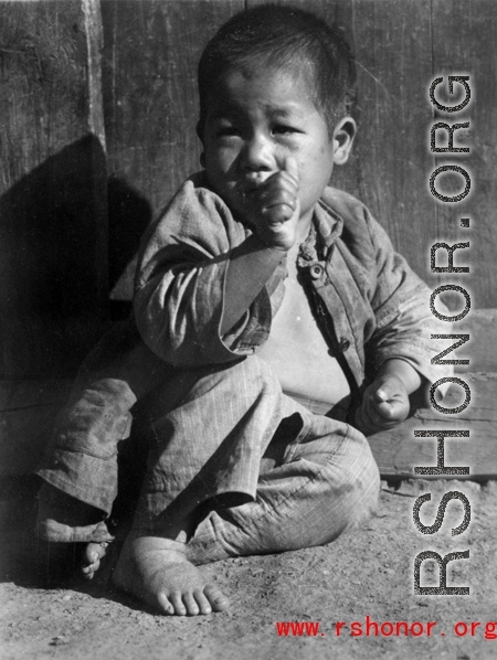 A little boy in Yunnan.