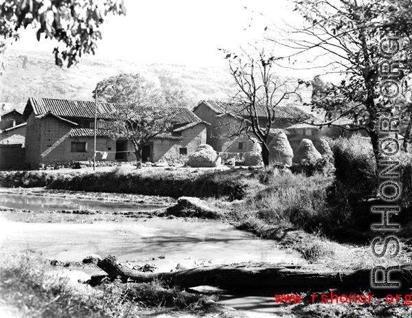 Local people in China: Local village in Yunnan Province during WWII.