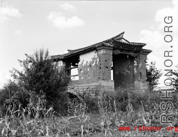 Local covered bridge in SW China during WWII.