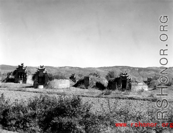 A graveyard in Yunnan province, China, during WWII.