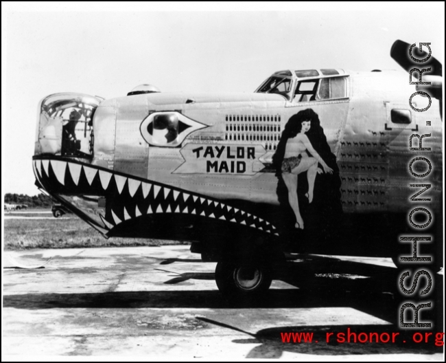 B-24 "Taylor Maid" in the CBI during WWII.
