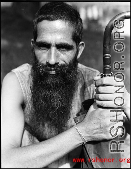 A local man in India during WWII.