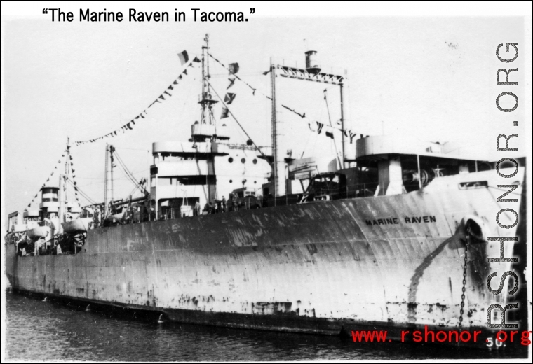 The Marine Raven parked in Tacoma after delivering CBI veterans home in the US.