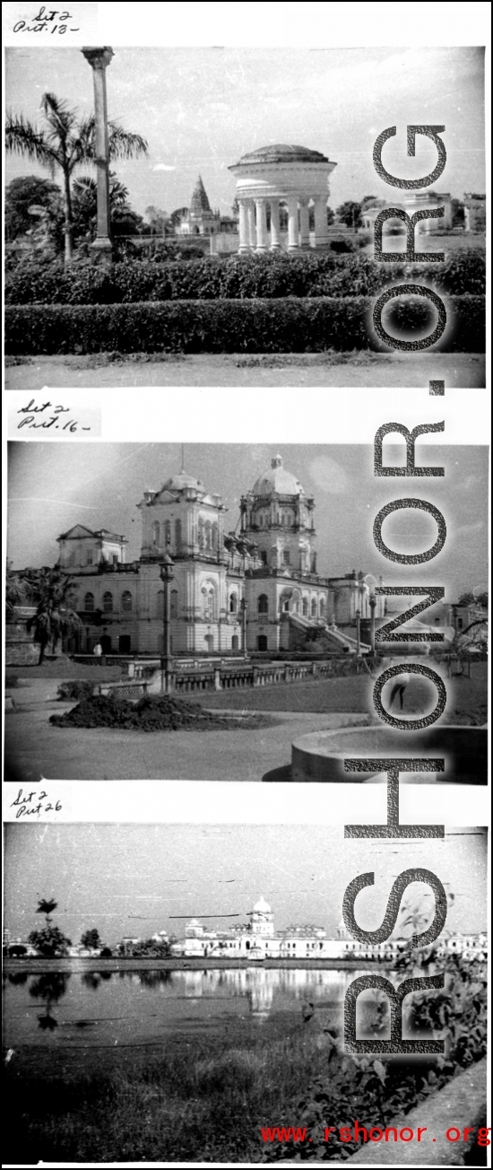 Various architecture in India during WWII.  Images provided by Emery and Beth Vrana.