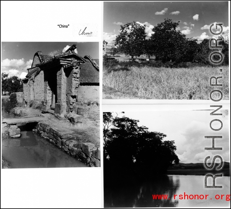 Rural scenes in SW China during wartime WWII.