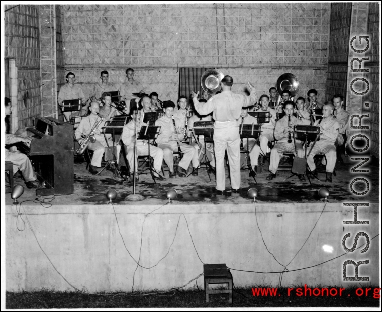 CBI symphony playing music during WWII.