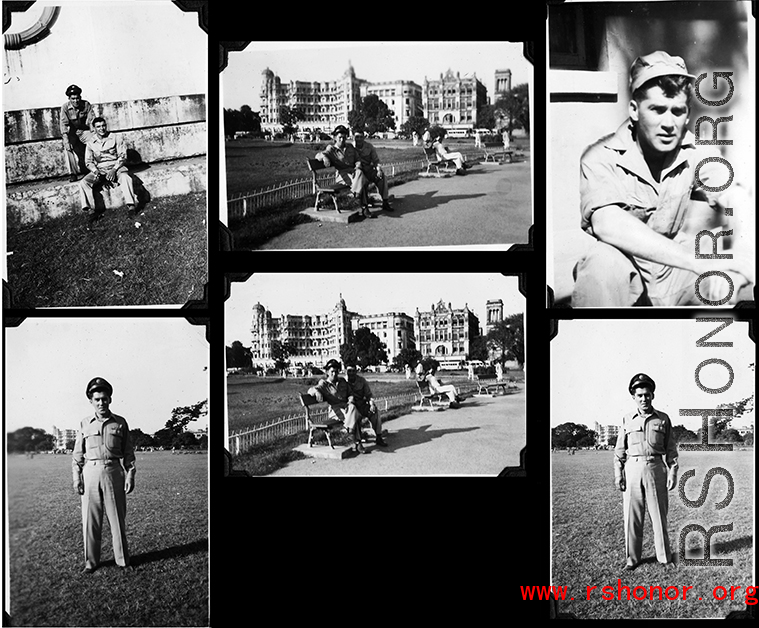 Images from the Walter S. Polchlopek collection--Walter and others in India, on a grand adventure for young men of the time.  Walter S. Polchlopek, Corporal, was lost on May 20, 1944, over the sea near the south east coast of China, after a B-24 mission to strike Japanese shipping.