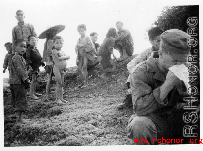 GI and local people in SW China during WWII.