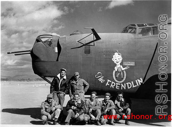 "The Frendlin" and crew in China during WWII.