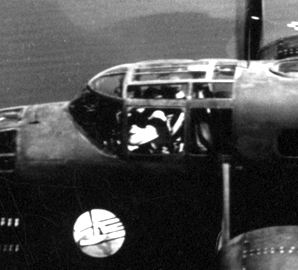 American flyers in the cockpit of the B-25.