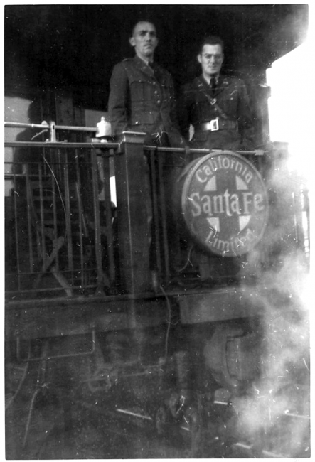 December 1941 - Lt. Sullivan and Wilson enroute to Albuquerque, New Mexico