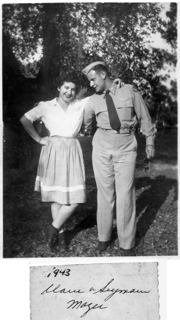 Seymour Mazer and his wife Claire in 1943.