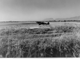 P-40 at Kunming air base, during WWII.