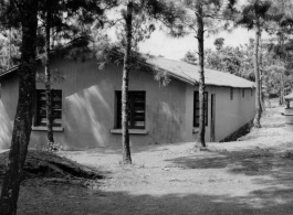 Photo lab building at Yangkai, APO 212, during WWII, likely in 1945.