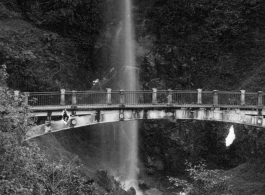Victoria Falls and bridge at Darjeeling, India, during WWII.