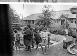 Cute kids in Burma, during WWII.