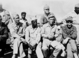 GIs of the 2005th Ordnance Maintenance Company,  28th Air Depot Group, taking a break in India during WWII.