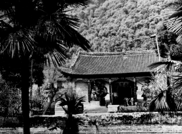 A chamber (天王宝殿）in the Huating Temple (华亭寺), not far from Kunming, China. During WWII.