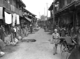 Street scene in SW China. During WWII.
