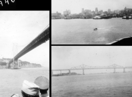 961st Petroleum Products Laboratory members on the boat towards home, on SS Marine Adder, at the end of the war, arriving in San Francisco in 1946.