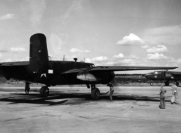 B-25s of the 491st Bomb Squadron at Chakulia AB, India in 1943.