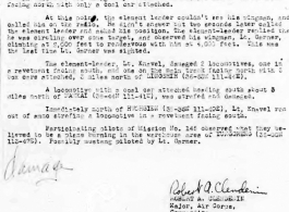 Page 2 of mission report #143 which mentions the loss Ernest W. Garner in China during 1945. 