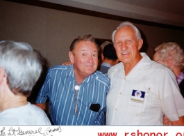 Former GI with former Lt. General Tom Rienzi in Honolulu many years after the war.