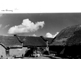 Village houses near Kunming, China, during WWII.