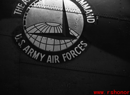 An Air Transport Command (ATC) emblem painted on a transport aircraft in China during WWII.