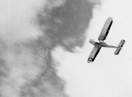 An L-5 Stinson in flight in China during WWII.