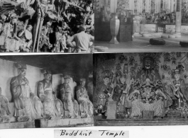 Buddhist temple in Kunming during WWII.