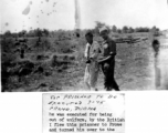 "Japanese prisoner to be executed 7-45. Prome Burma."